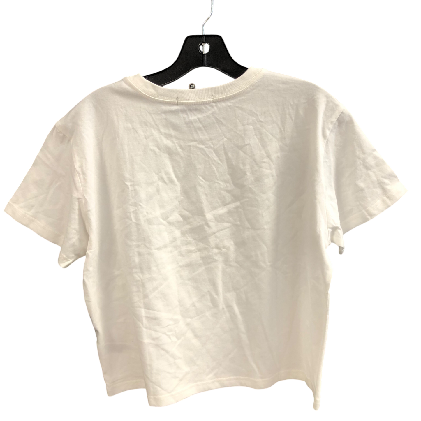 Top Short Sleeve By Forever 21 In White, Size: L