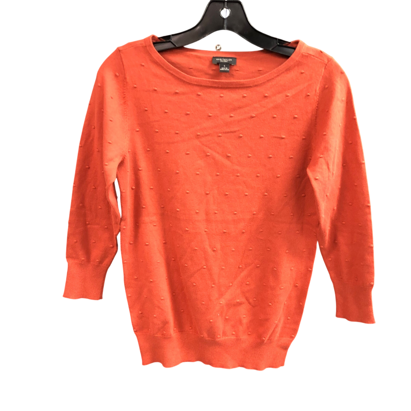 Sweater By Ann Taylor In Orange, Size: S