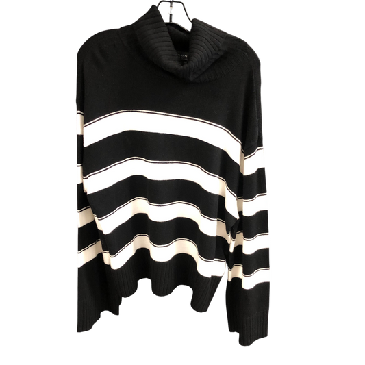 Sweater By Laundry In Black & White, Size: Xl