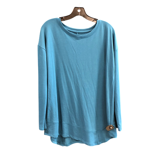 Top Long Sleeve By St Johns Bay In Teal, Size: M