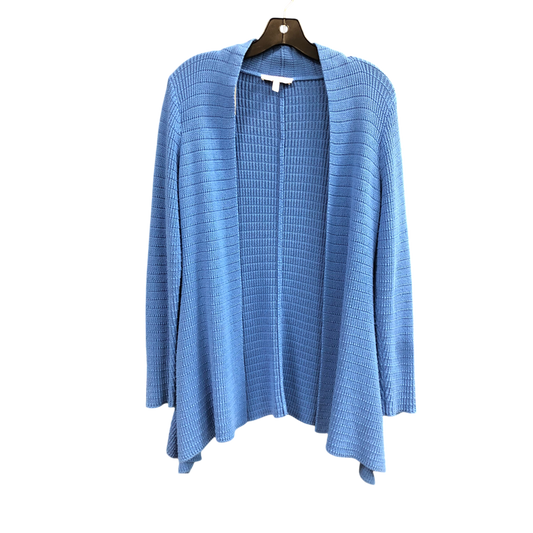 Cardigan By Chaus In Blue, Size: L