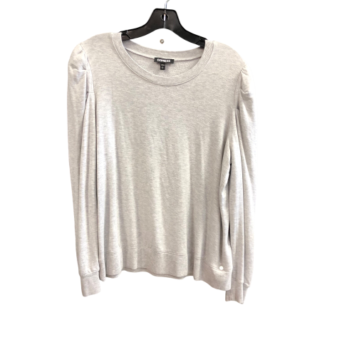 Top Long Sleeve By Express In Grey, Size: L