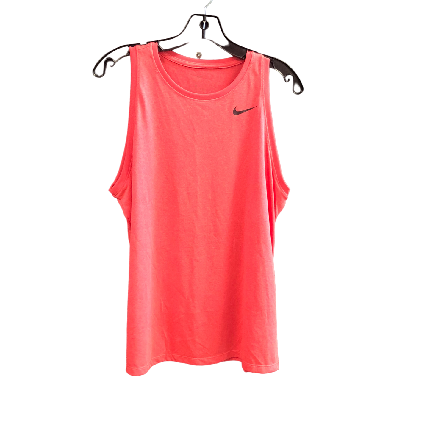 Athletic Tank Top By Nike In Coral, Size: L