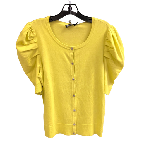 Yellow Sweater Short Sleeve New York And Co, Size M