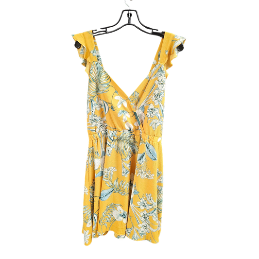 Yellow Dress Casual Short New York And Co, Size M