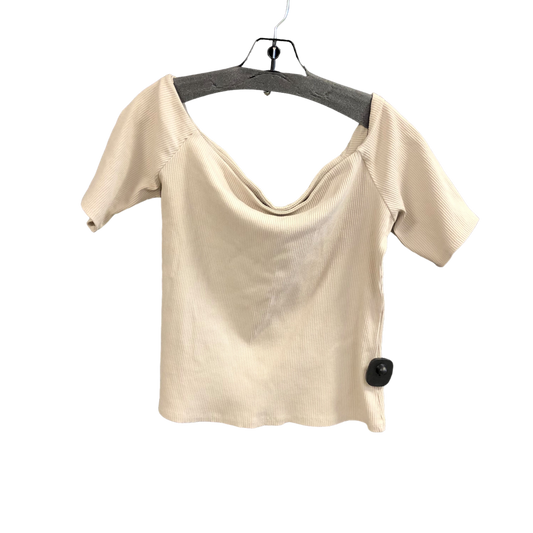 Beige Top Short Sleeve H&m, Size Xl