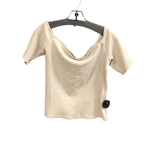 Beige Top Short Sleeve H&m, Size Xl