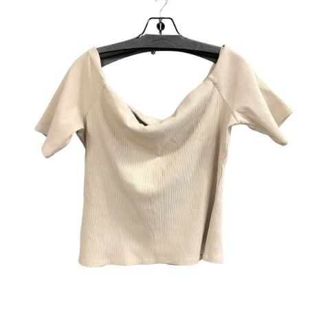 Beige Top Short Sleeve H&m, Size Xl