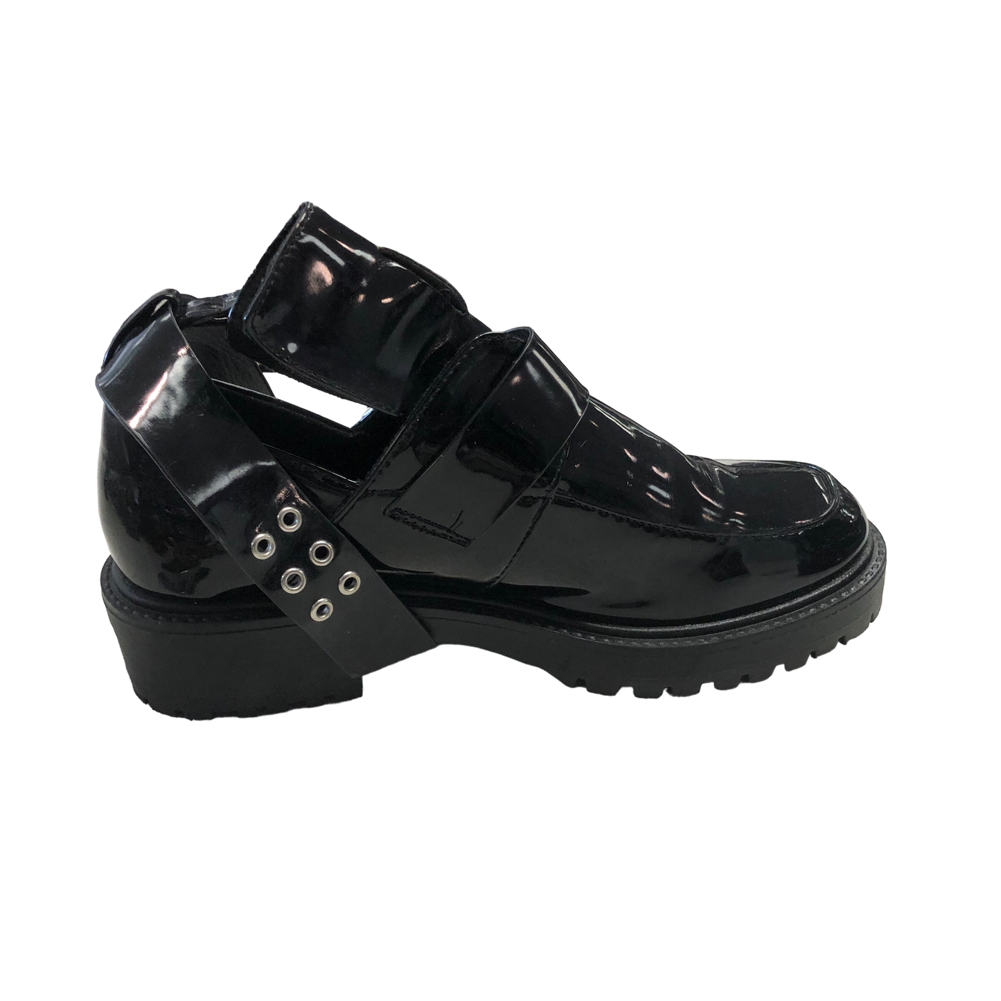 Black Shoes Flats Boohoo Boutique, Size 6
