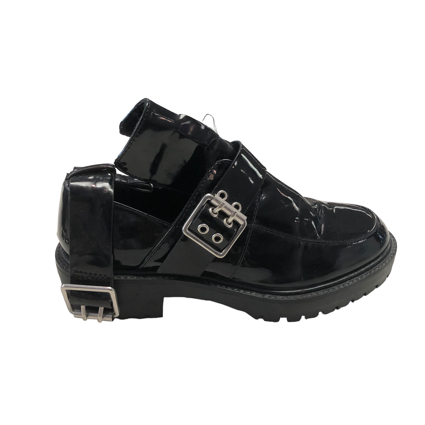 Black Shoes Flats Boohoo Boutique, Size 6
