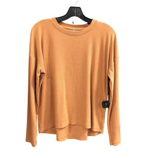 Top Long Sleeve By Calia In Tan, Size: M