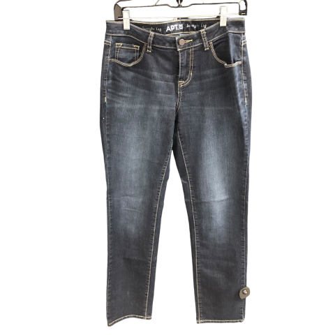 Jeans Straight By Apt 9 In Blue Denim, Size: 6