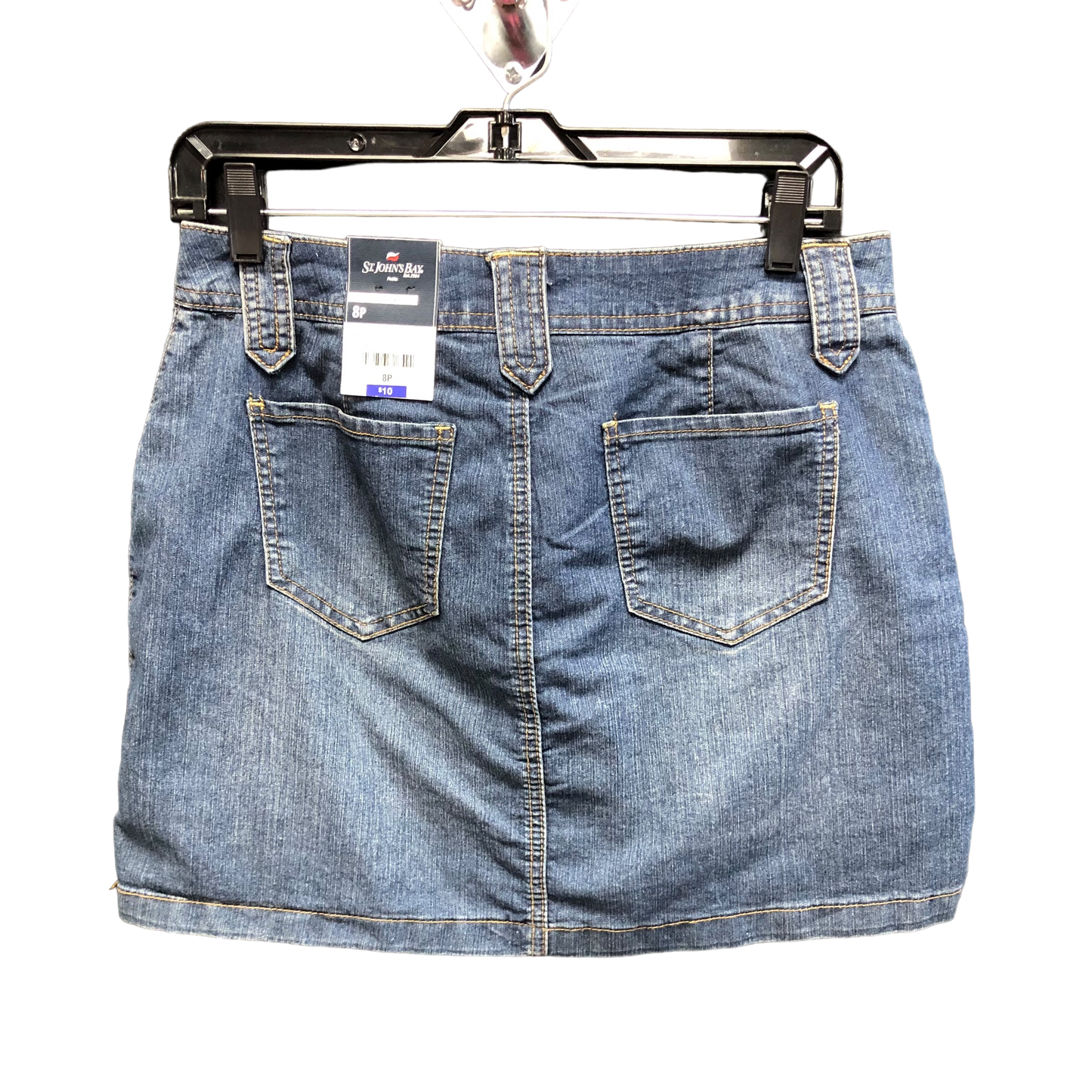 Blue Denim Skirt Mini & Short St Johns Bay, Size 8petite