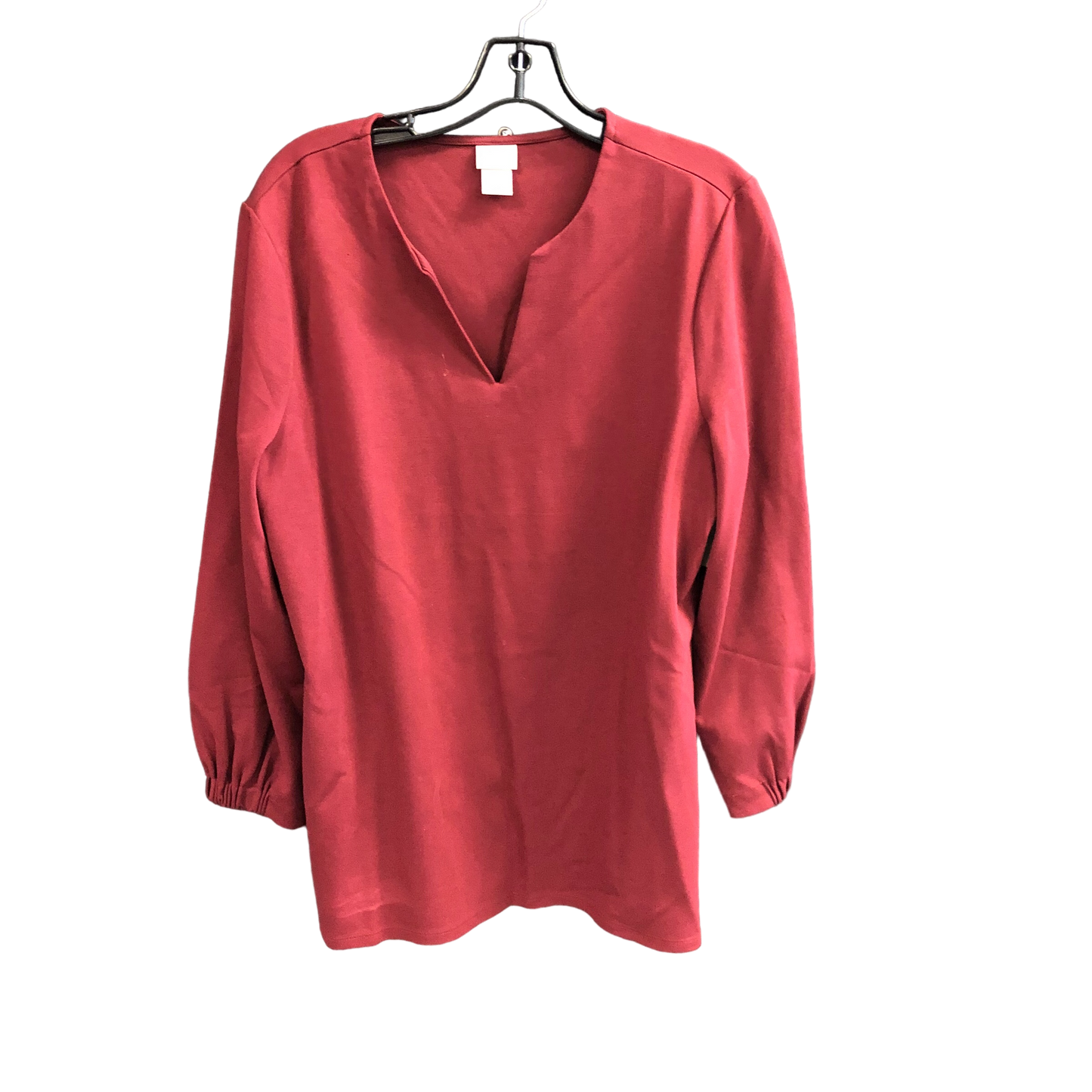 Red Top Long Sleeve Chicos, Size L