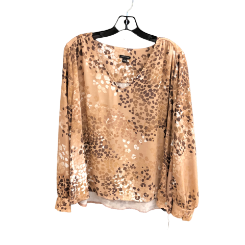 Beige Top Long Sleeve Ann Taylor, Size L