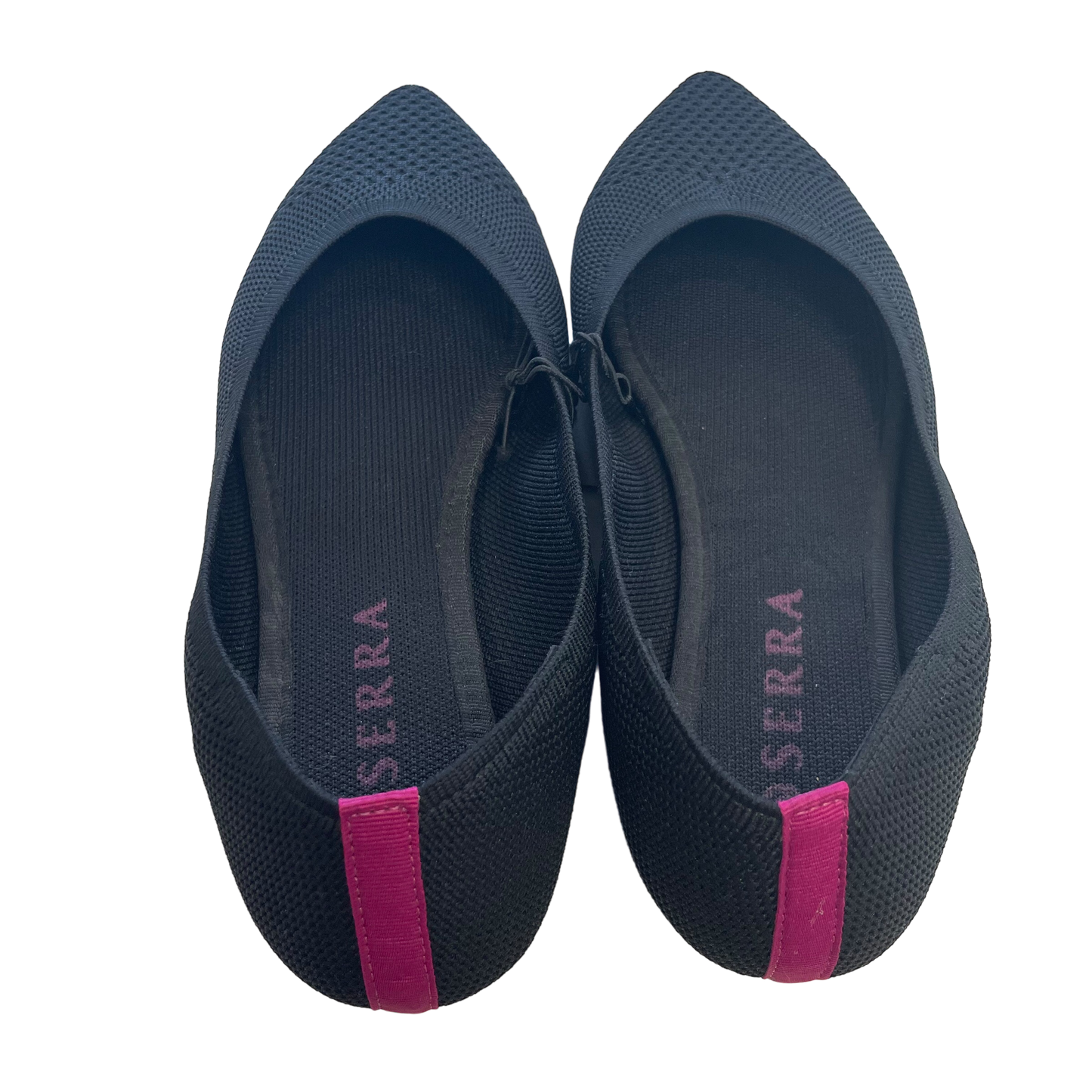Black Shoes Flats Serra, Size 8
