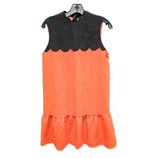 Black & Orange Dress Casual Short Cmb, Size S