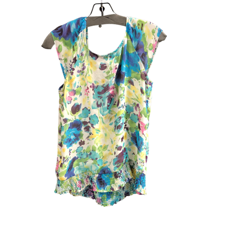 Floral Print Top Sleeveless Cmc, Size S