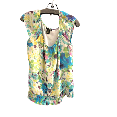 Floral Print Top Sleeveless Cmc, Size S