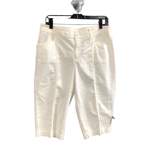 White Pants Cropped St Johns Bay, Size 12