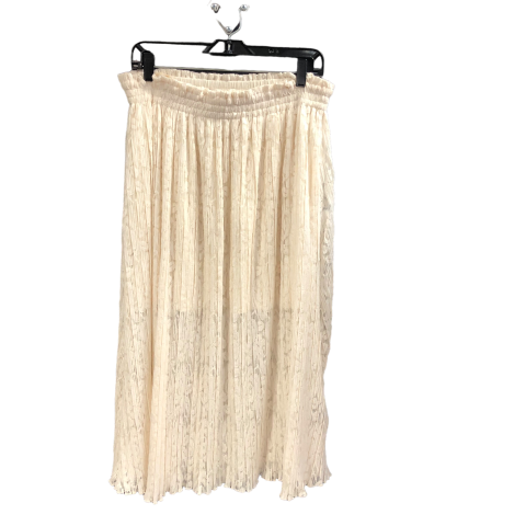 Cream Skirt Maxi Rachel Roy, Size Xl