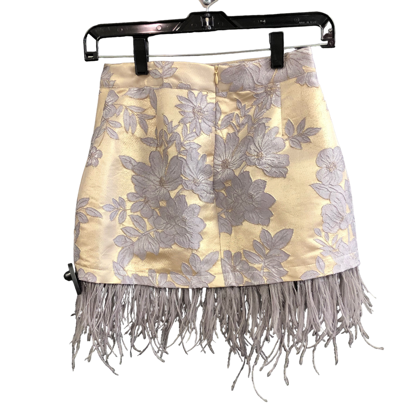 Beige Skirt Designer Endless Rose, Size Xs