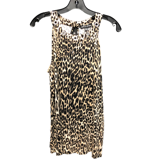 Animal Print Top Sleeveless Cable And Gauge, Size M