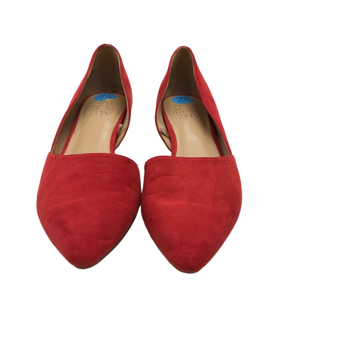 Red Shoes Flats Naturalizer, Size 7.5