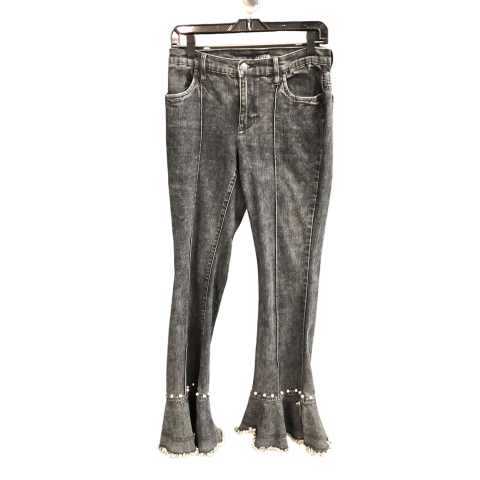 Jeans Flared By Venus In Black Denim, Size: 6