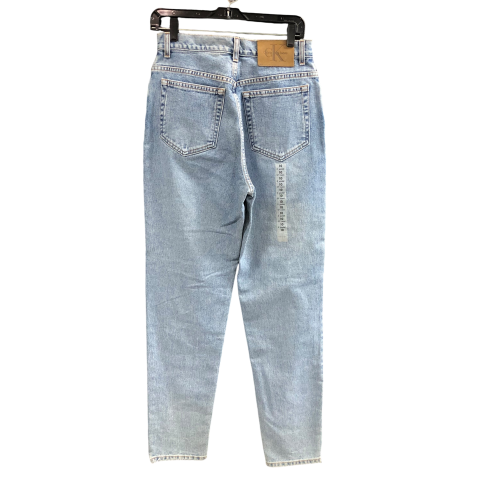 Jeans Straight By Calvin Klein In Blue Denim, Size: 10