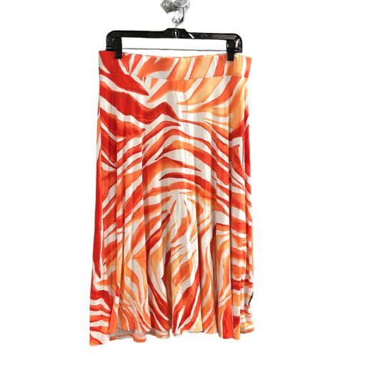 Orange & White Skirt Designer Tommy Bahama, Size M