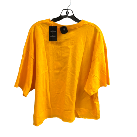 Top Short Sleeve By Cmc In Yellow, Size: 3x