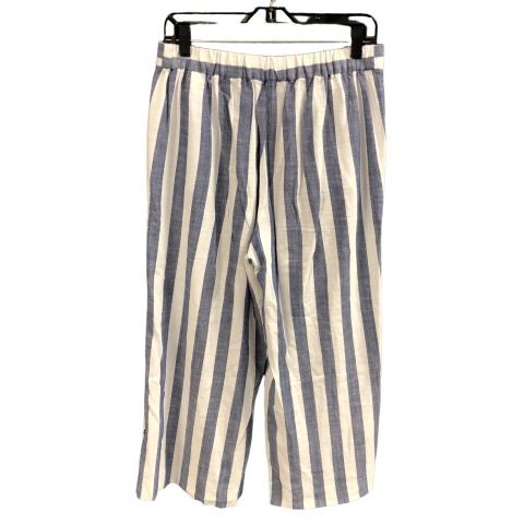 Pants Wide Leg By Banana Republic In Blue & White, Size: 10