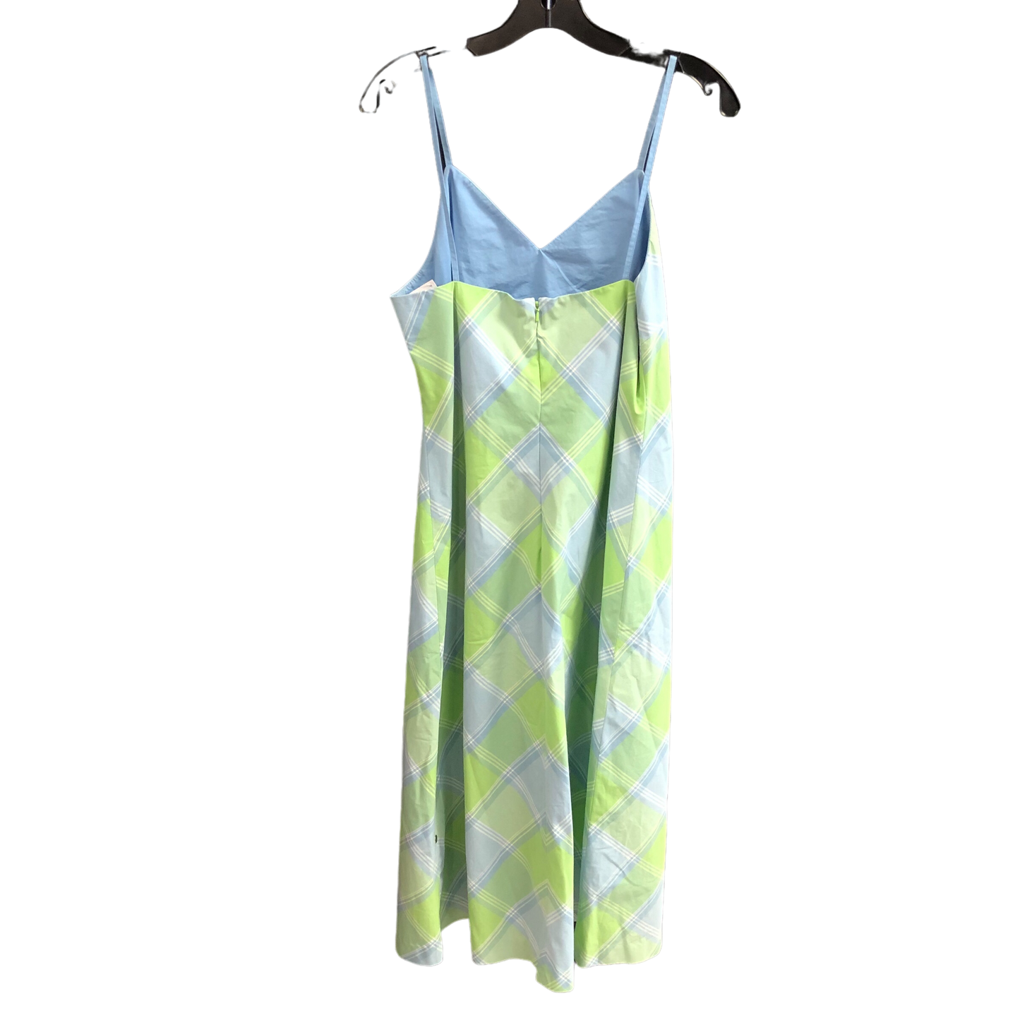 Dress Casual Midi By Tommy Hilfiger In Blue & Green, Size: M