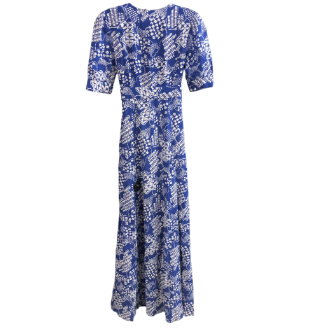 Jumpsuit By Cmc In Blue & White, Size: 0