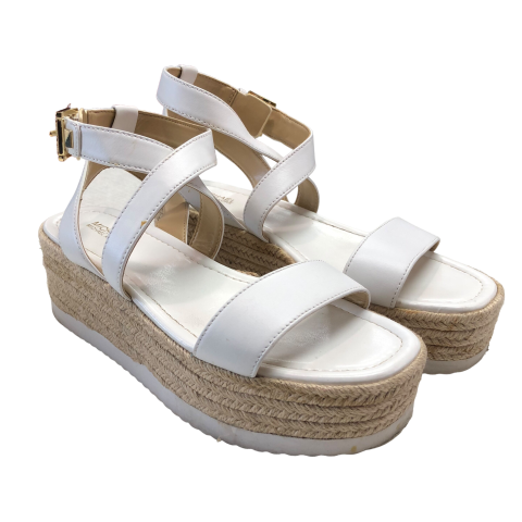 Sandals Heels Platform By Michael By Michael Kors In White, Size: 9