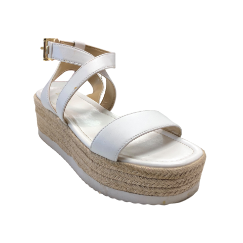 Sandals Heels Platform By Michael By Michael Kors In White, Size: 9