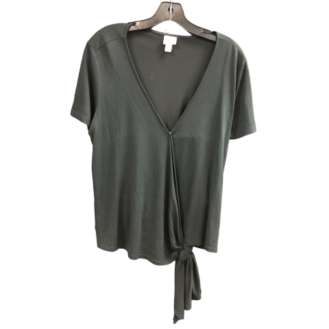 Top Short Sleeve By A New Day In Black, Size: L