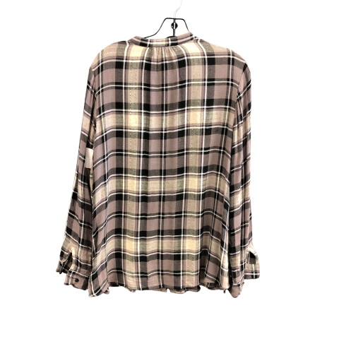 Top Long Sleeve By Soft Surroundings In Plaid Pattern, Size: L