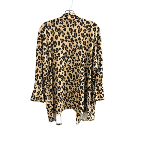 Cardigan By Kim Rogers In Animal Print, Size: Xl