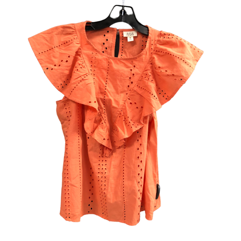 Top Short Sleeve By Ana In Orange, Size: Xs