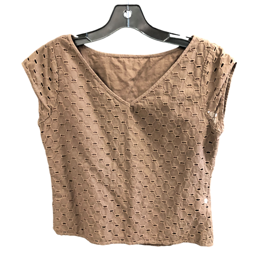 Top Sleeveless By Isaac Mizrahi In Brown, Size: M