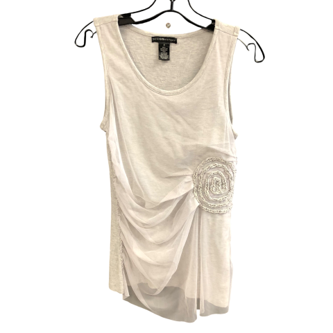 Top Sleeveless By Design History In Grey, Size: S