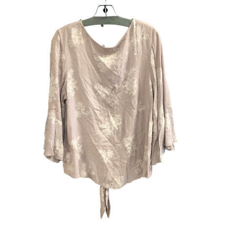 Top 3/4 Sleeve By Mossimo In Mauve, Size: L