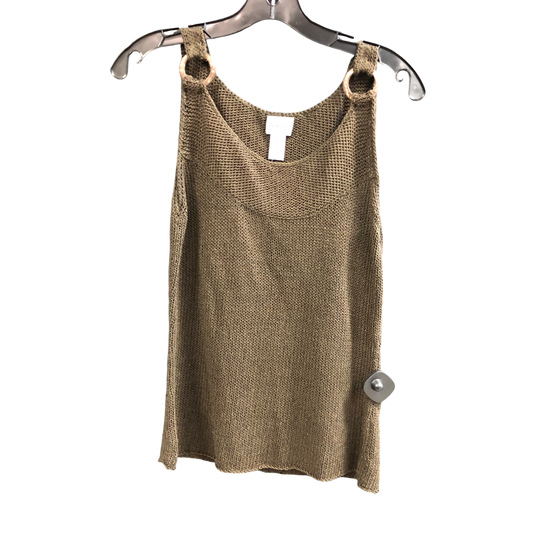 Top Sleeveless By Chicos In Brown, Size: M