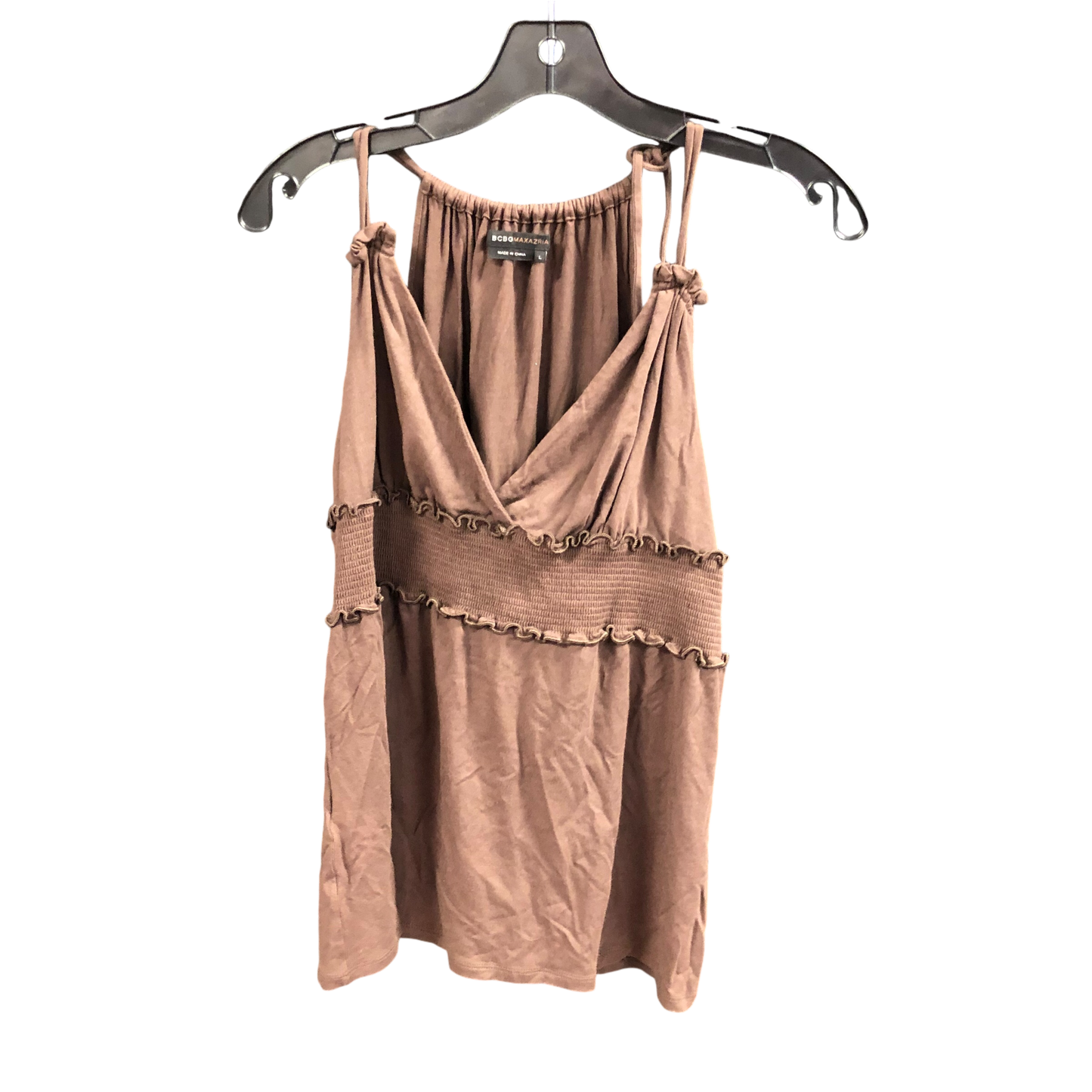 Top Sleeveless By Bcbgmaxazria In Brown, Size: L