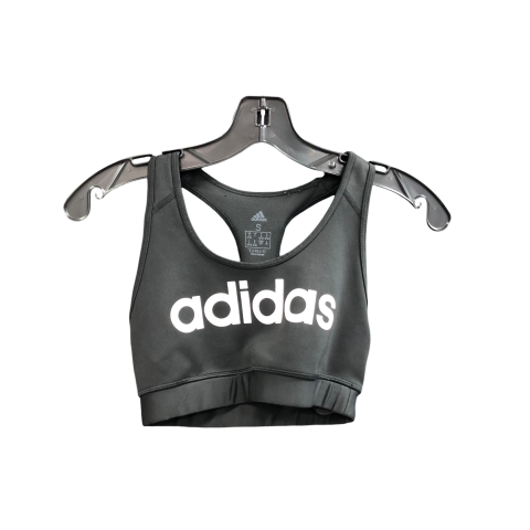 Athletic Bra By Adidas In Black & White, Size: S