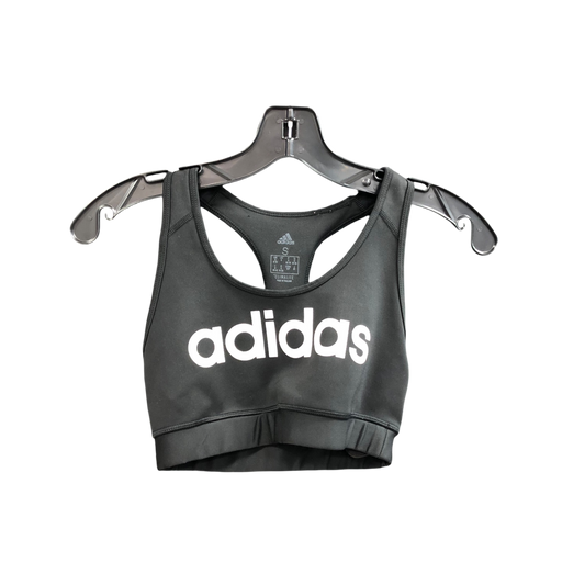 Athletic Bra By Adidas In Black & White, Size: S