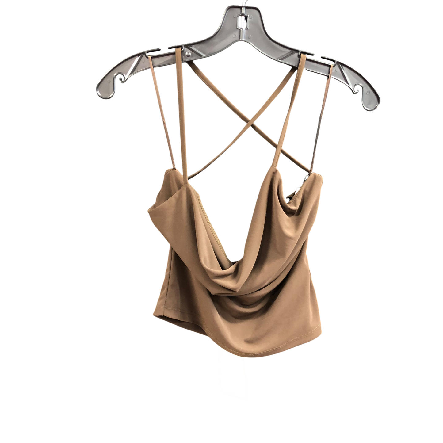 Top Sleeveless By Zara In Brown, Size: S