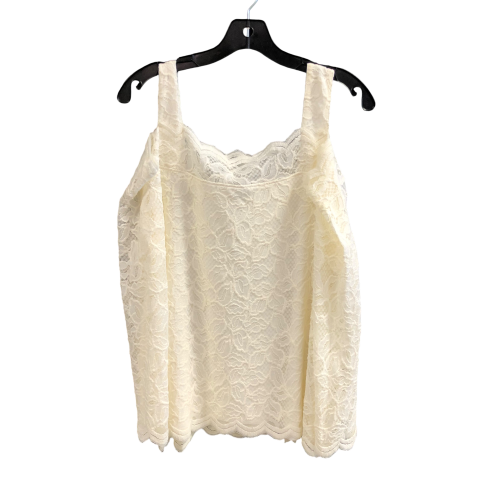 Top Long Sleeve By Chicos In Cream, Size: Xl